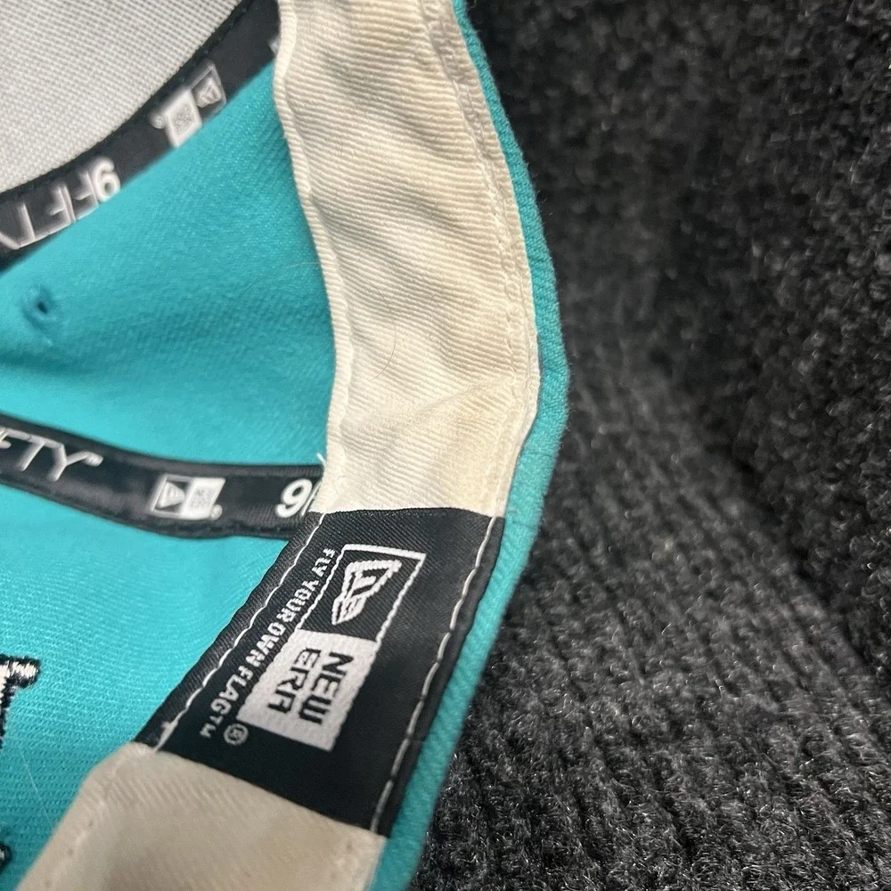 New‎ Era Florida Marlins Cooperstown Collection Teal And Black SnapBack Hat